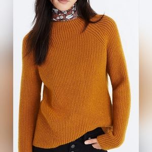 Madewell Northfield Mockneck Sweater Size XL Black